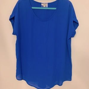 Cap Sleeve Royal Blue Top